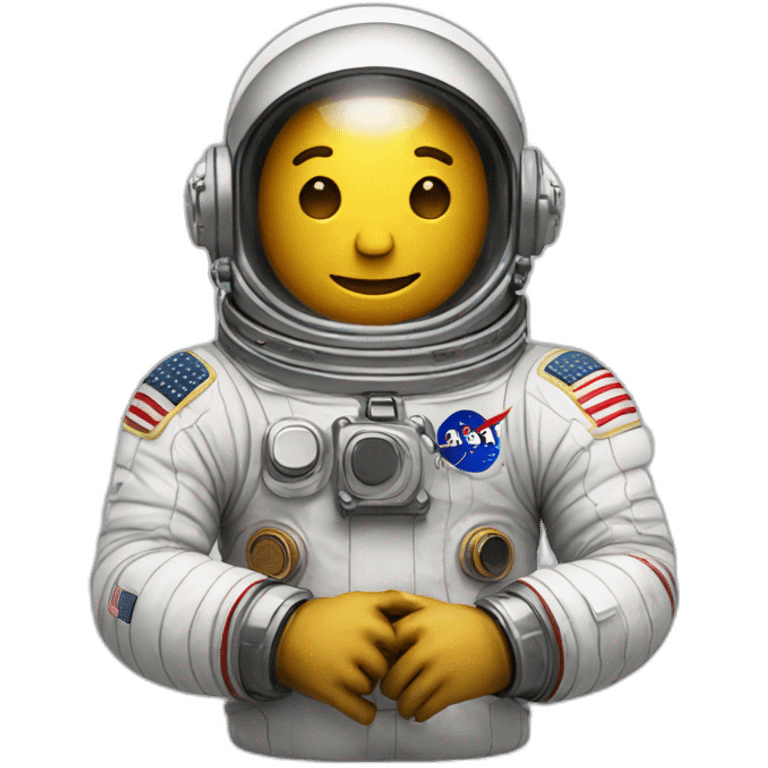 Astronaut with helmet closed swimming in a whiskey bottle emoji