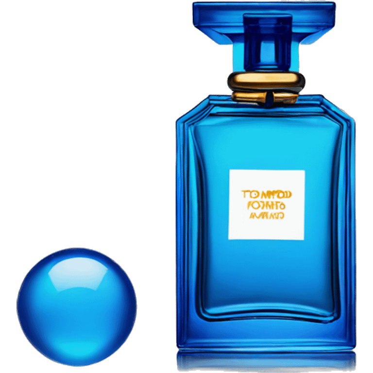 tom ford amalfi azure perfume squared bottle emoji  emoji