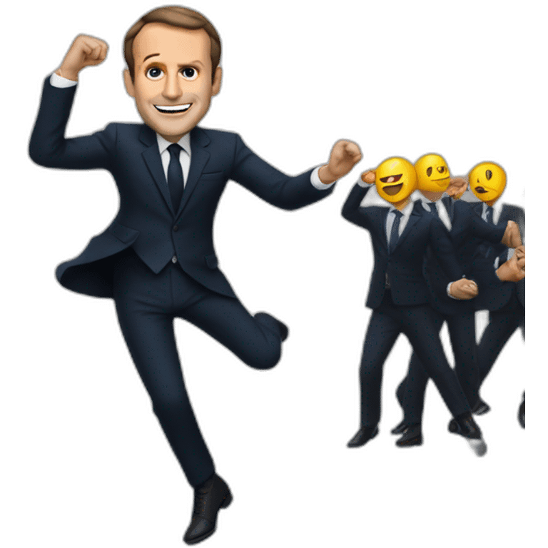 Macron-dancing emoji