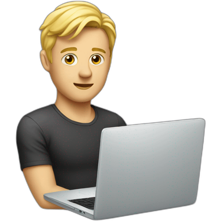 blond-man-behind-laptop emoji