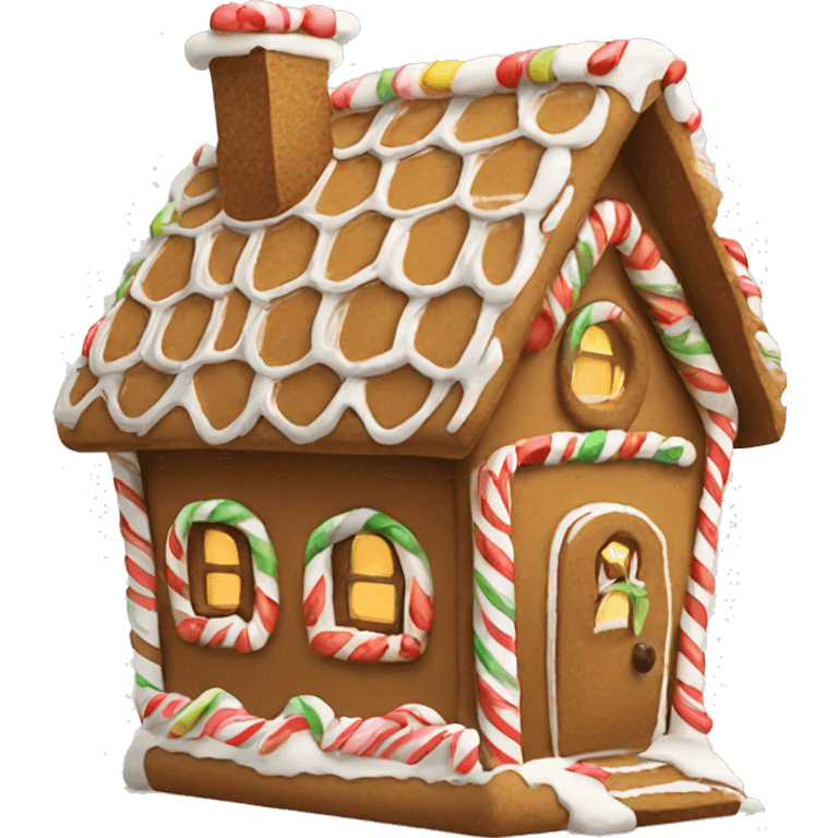 gingerbread house emoji