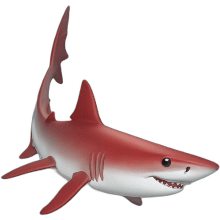 red shark emoji