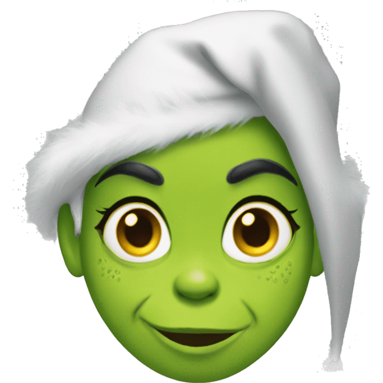 Female full size grinch emoji