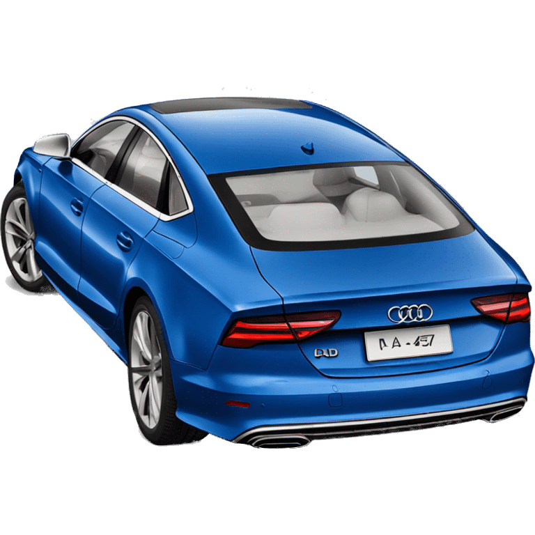 Audi a7 blue  emoji