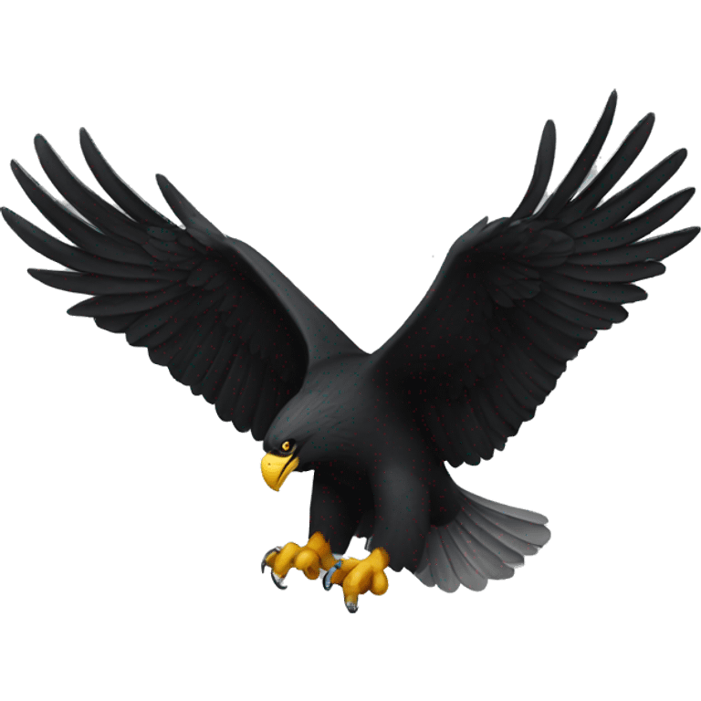 black eagle emoji