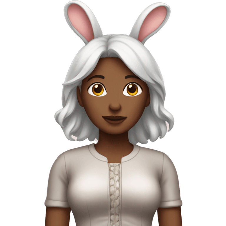 women with bunny outfit emoji