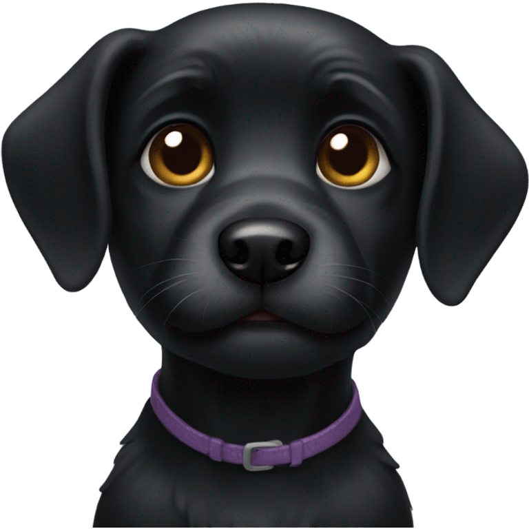 Little black dog emoji