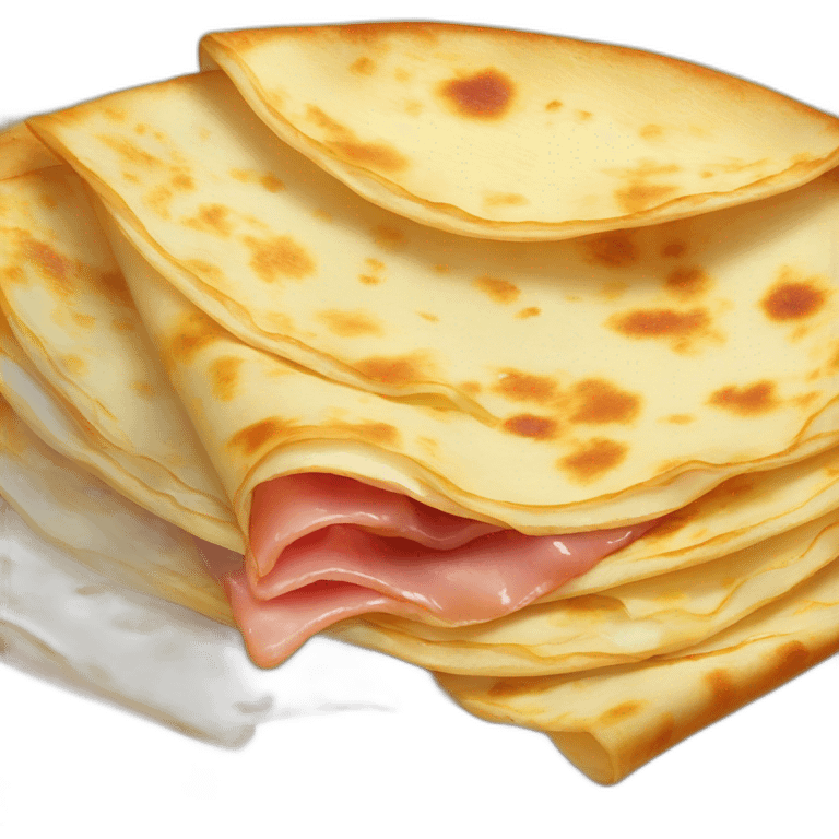 Crêpe jambon œuf  emoji