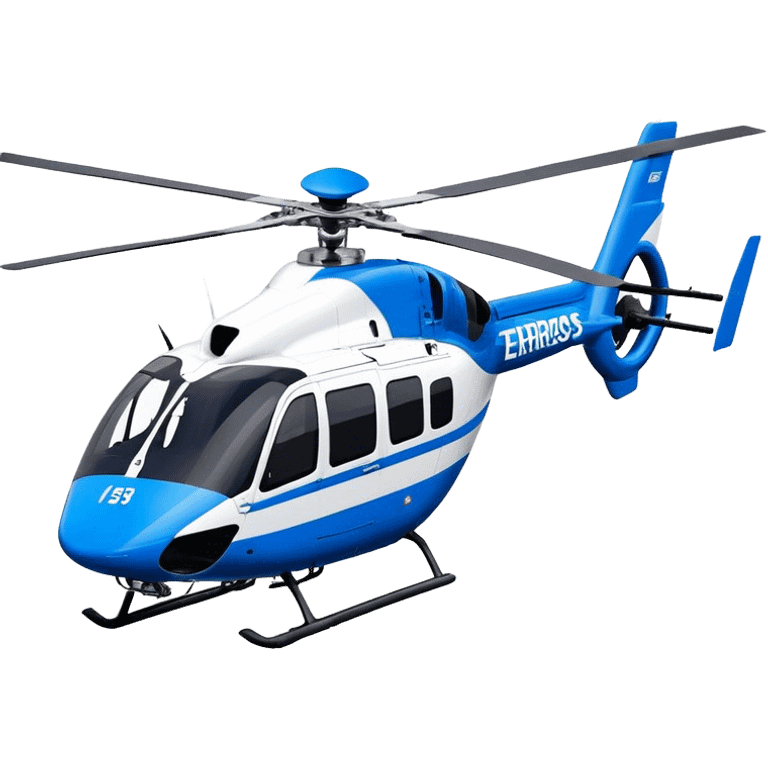 Eurocopter EC135 - Airbus Helicopters (Model Year: 2020) (Iconic colour: Blue and white) emoji