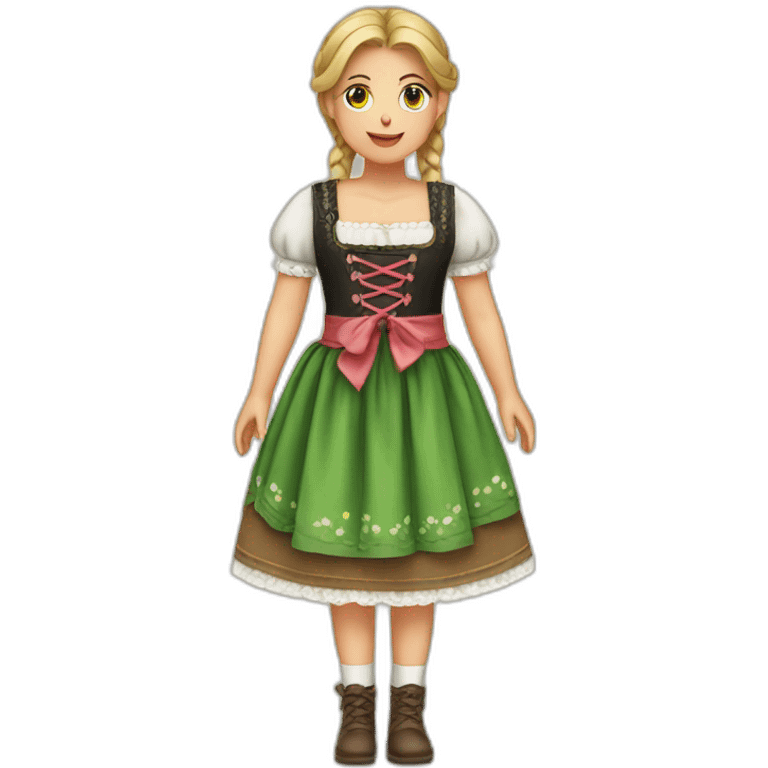 girl in Dirndl emoji