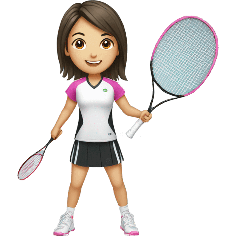 Girl badminton emoji