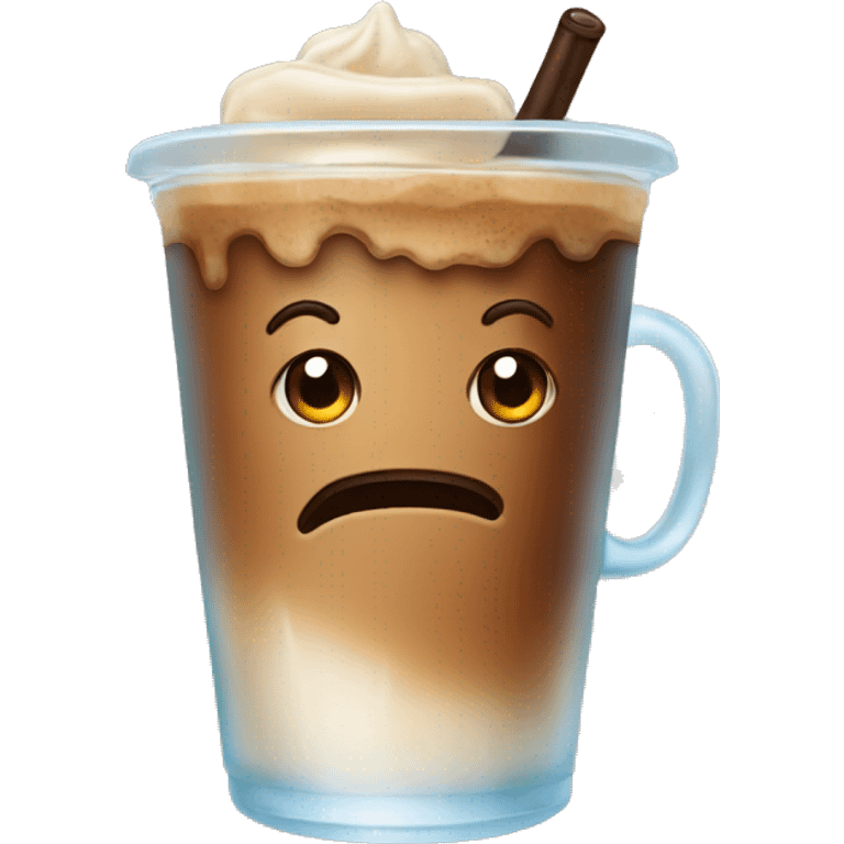 Iced coffee emoji