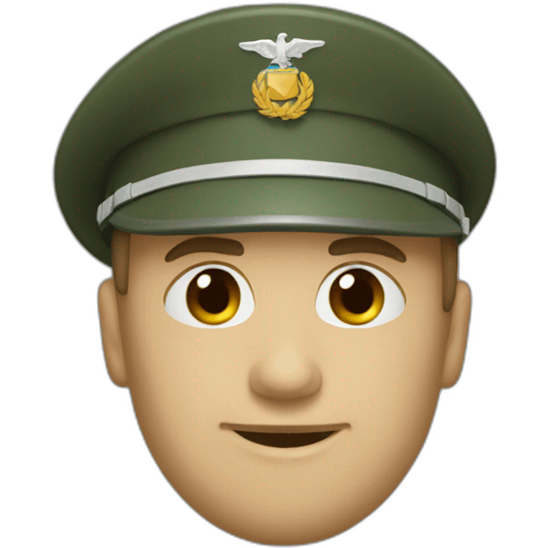 Militar del aire saludando emoji