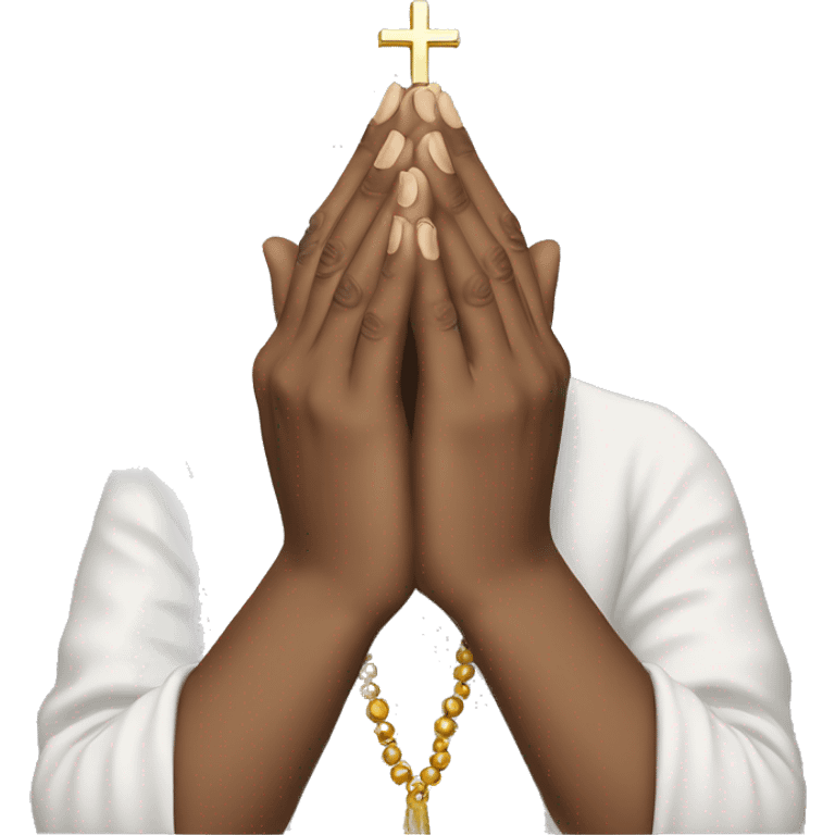 Praying hands without prayer beads  emoji