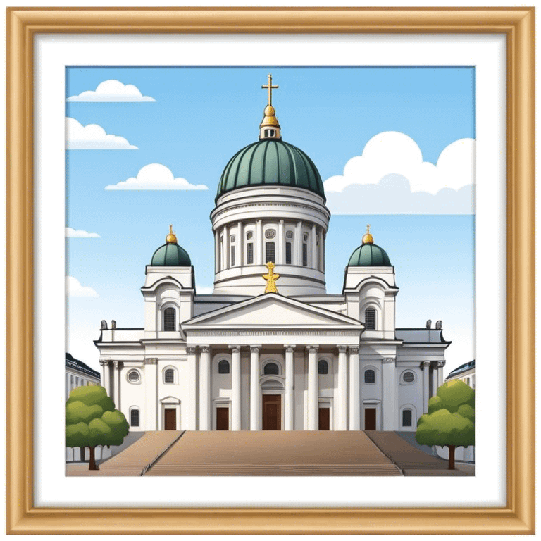 Helsinki cathedral  emoji