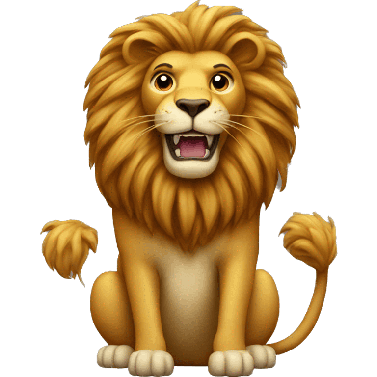 letter H with lion on top emoji