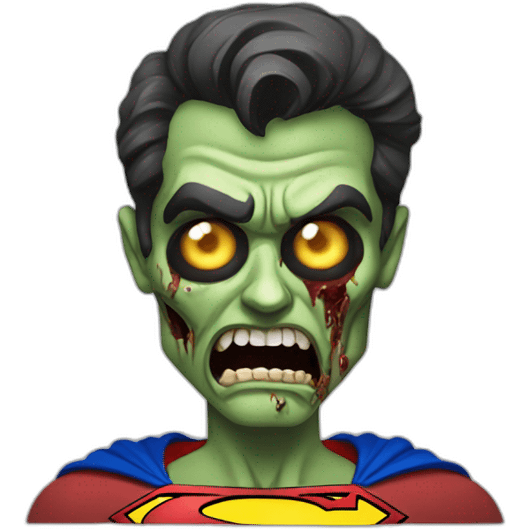 Zombie superman emoji