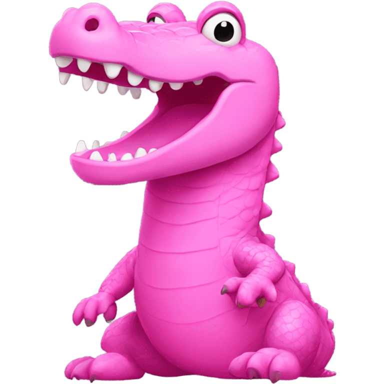 pink crocodile emoji