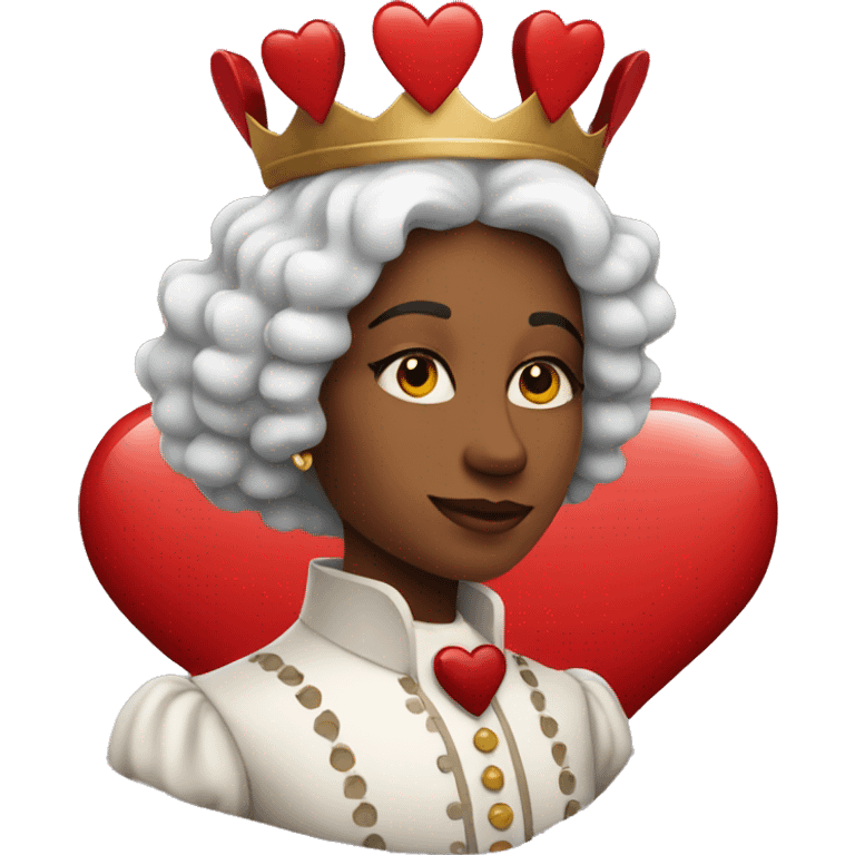 coloured queen of hearts emoji emoji