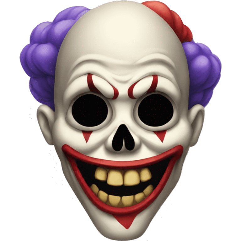 skull clown emoji