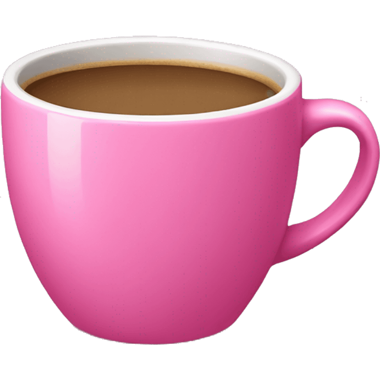 Pink coffee cup emoji