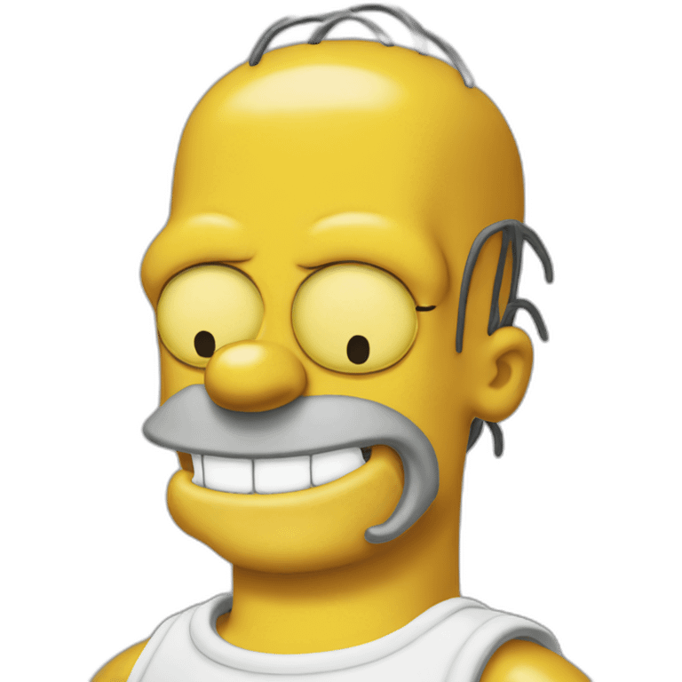 homer simpson smile emoji