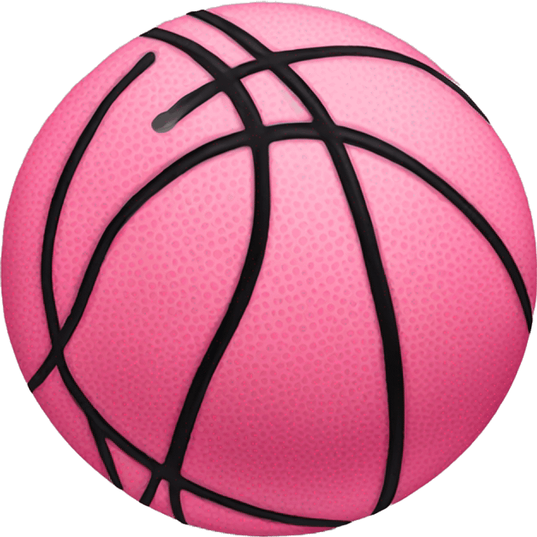 pink basketball emoji