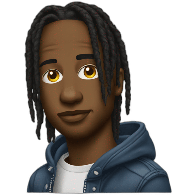 Travis Scott Apple emoji like emoji