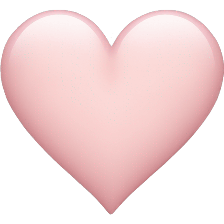 Pale pink heart emoji