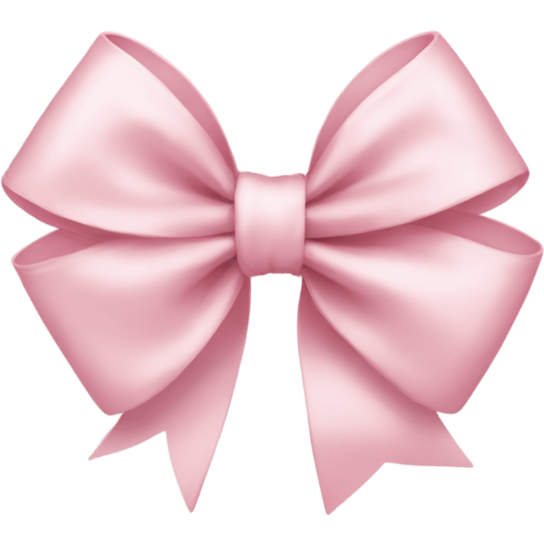 light pink ribbon bow emoji