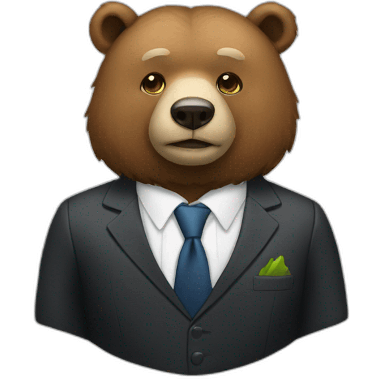 bear in suit emoji