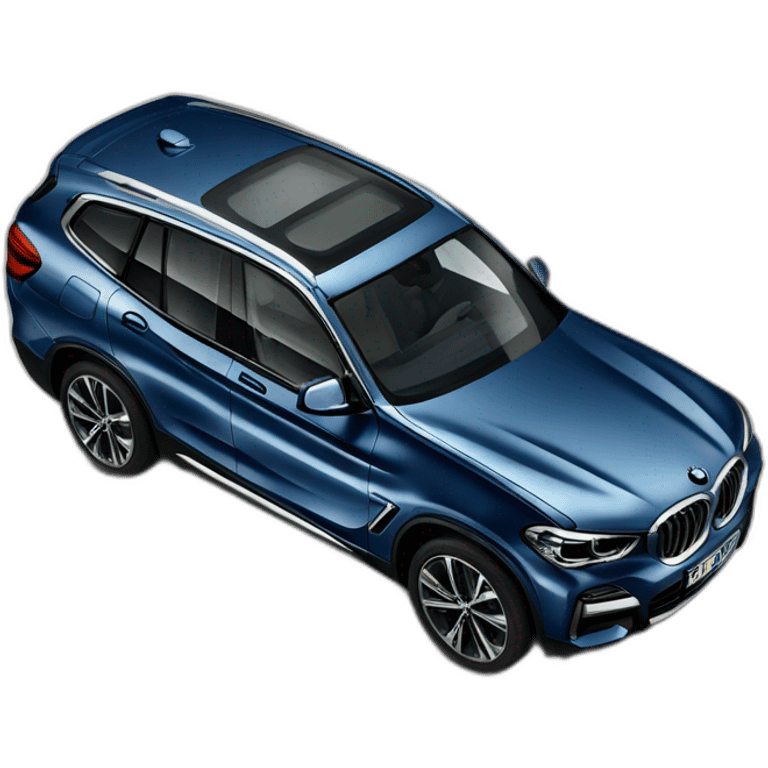 Navy Blue BMW iX3 emoji