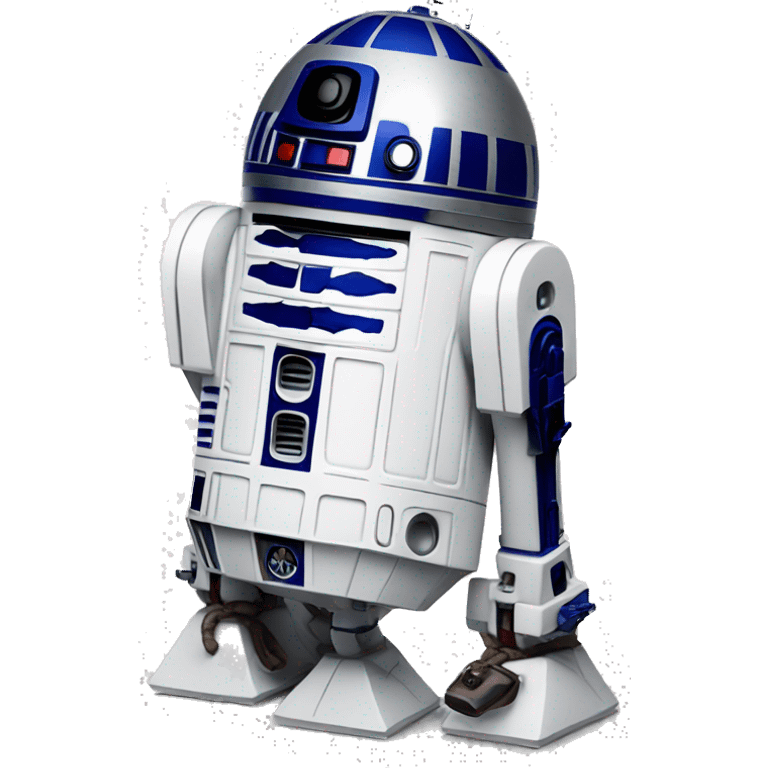 R2D2 selling gift cads emoji