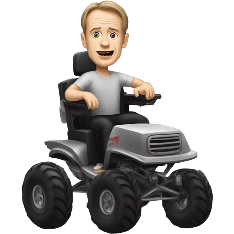 Steve bushemi in monster truck wheelchair emoji