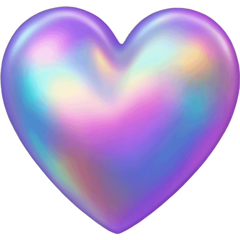 Iridescent heart emoji emoji