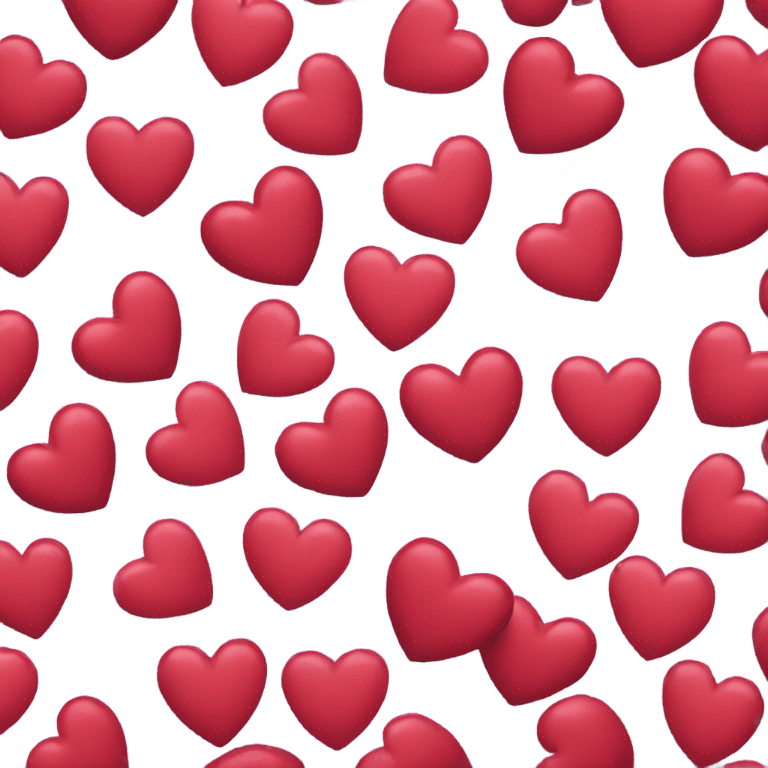 a pile of hearts emoji