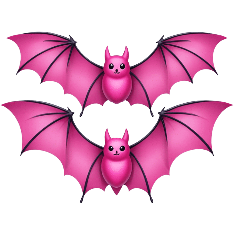 pink batwings emoji