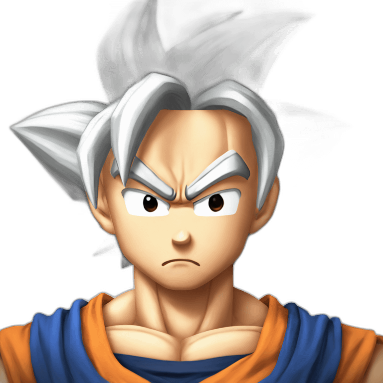 Goku angry saiyan emoji