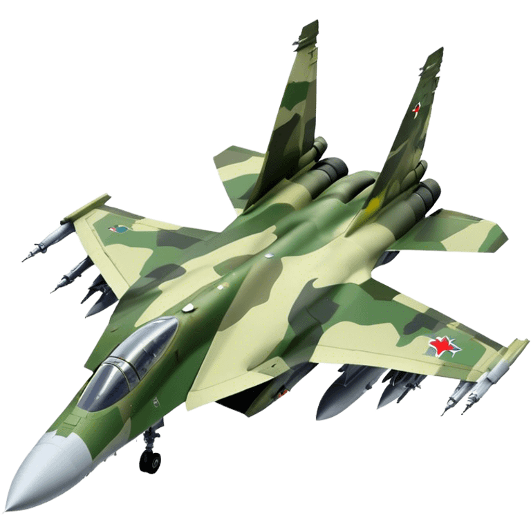 SU-35 Jet - Sukhoi (Model Year: 2020) (Iconic colour: Camouflage green) emoji