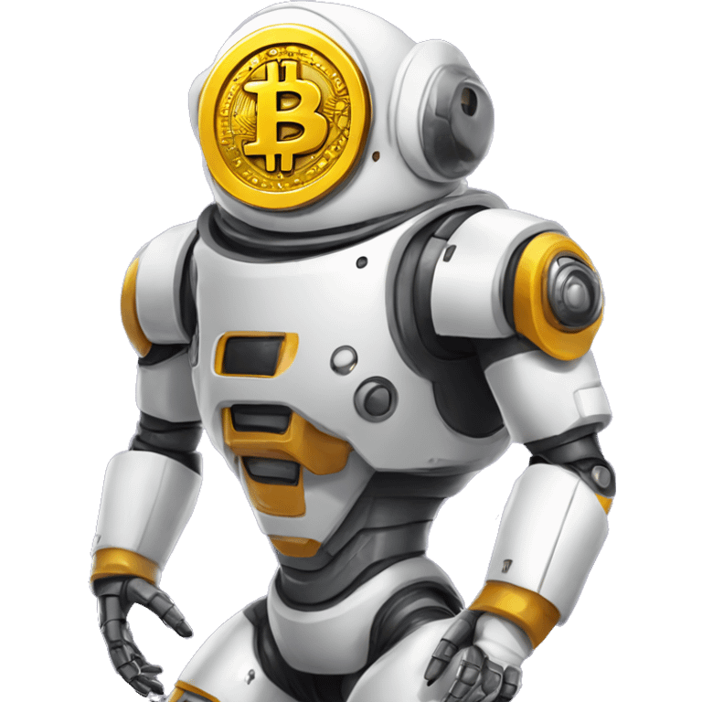 small bitcoin robot moon profit austonaut emoji