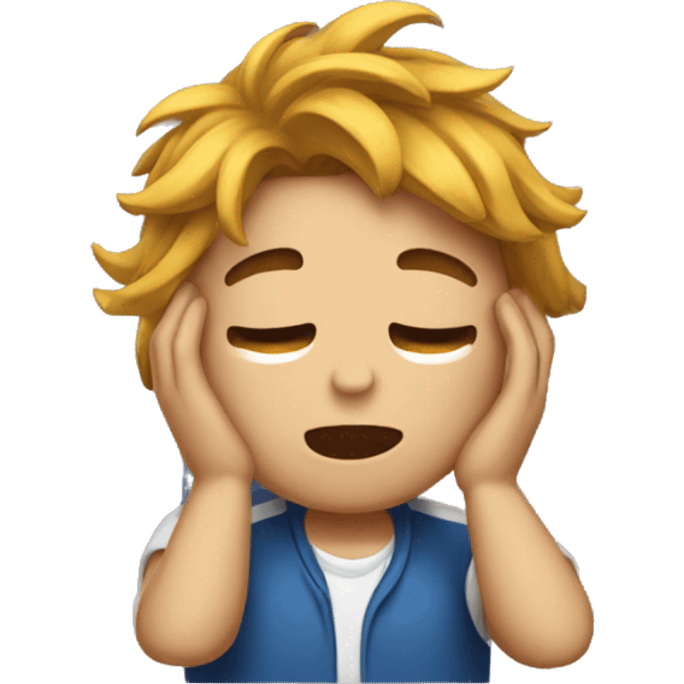 Emoji fixing his hair emoji