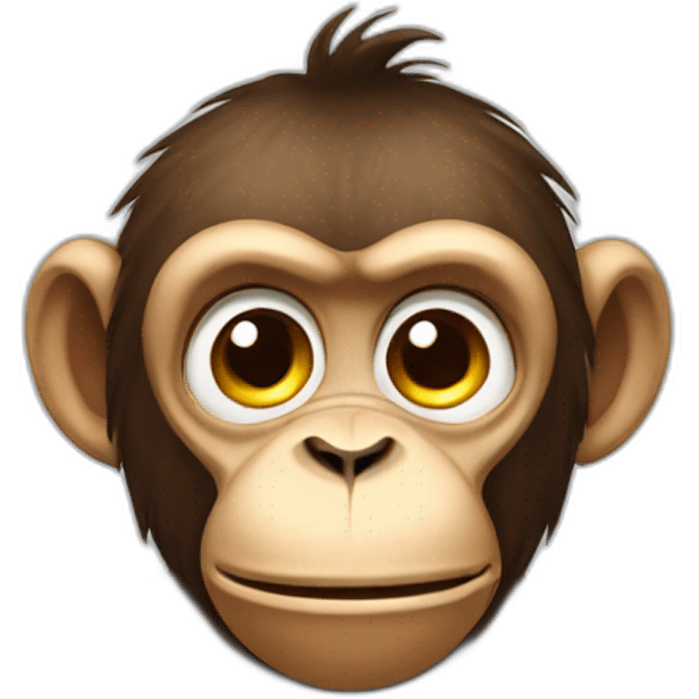 sad and crazy monkey emoji