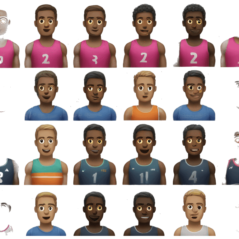 track and field jumper change to male emoji