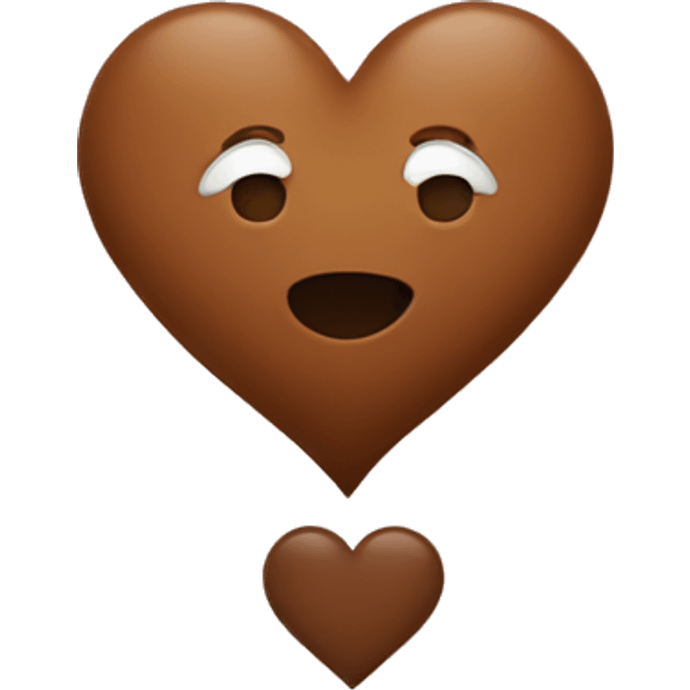 Brown heart emoji