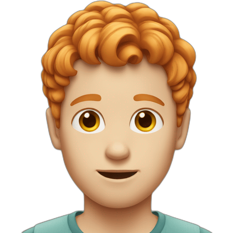 Ginger hair boy emoji