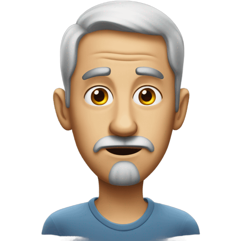 Funny suspicious man emoji