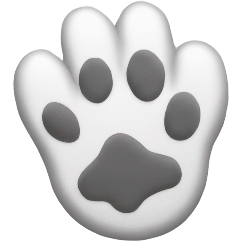 white paw  emoji