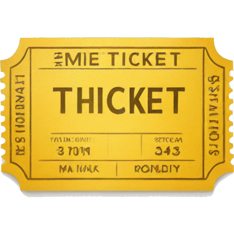 yellow ticket emoji