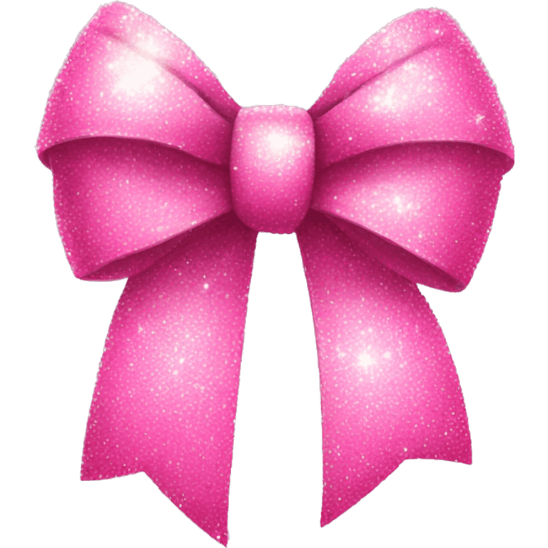 pink sparkly bow emoji