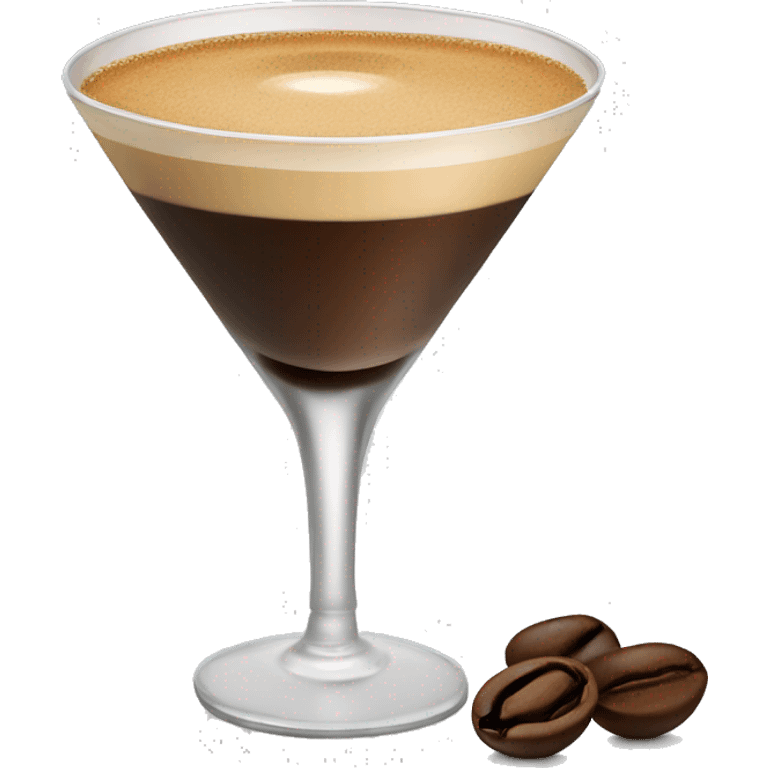 Espresso martini with 3 beans emoji